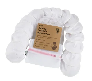 REGN Reusable Bamboo Breast Pads In White - 14 Pack